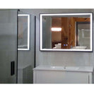 900x750x40mm Rectangle LED Mirror with Motion Sensor Auto On Demister Touch Sensor Switch Wall Mounted Horizontal or Vertically - NZHomeware