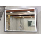 900x750x40mm Rectangle LED Mirror with Motion Sensor Auto On Demister Touch Sensor Switch Wall Mounted Horizontal or Vertically - NZHomeware