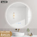 900x900mm Round LED Mirror with Motion Sensor Auto On Demister Backlit 3 Colours Lighting - NZHomeware