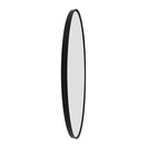 900x900x20mm Black Aluminum Framed Round Bathroom Wall Mirror - NZHomeware