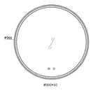 900x900x40mm Round Bathroom LED Mirror with Motion Sensor Auto On Demister Touch Sensor Switch Wall Mounted - NZHomeware