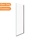 960*1950mm Black Walk In Frameless Shower Glass With 2 Channels - NZHomeware