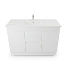 MADRID 1200MM Plywood Floor Standing Vanity - Gloss White Single Bowl