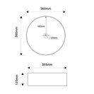 365mm Bathroom Above Counter Matt Black Ceramic Wash Basin