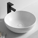 390*390*140mm Bathroom Round Above Counter Gloss White Ceramic Wash Basin