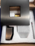 Special Offer-Ottimo/Omar Gunmetal Grey Square Shower Bath Mixer Tap