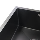 710x450x205mm 1.2mm Gunmetal Grey Stainless Steel Handmade Double Bowls Sink