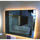 750x600mm Rectangle LED Mirror with Motion Sensor Demister Switch Backlit Touch Switch 3 Colours Lighting Frameless