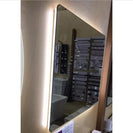 750x600mm Rectangle LED Mirror with Motion Sensor Demister Switch Backlit Touch Switch 3 Colours Lighting Frameless