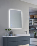 750x600mm Rectangle LED Mirror with Motion Sensor Demister Switch Backlit Touch Switch 3 Colours Lighting Frameless