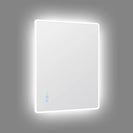 750x600mm Rectangle LED Mirror with Motion Sensor Auto On Demister Touch Switch 3 Colours Lighting on Rim Frameless PC Lampshade