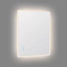 750x600mm Rectangle LED Mirror with Motion Sensor Auto On Demister Touch Switch 3 Colours Lighting on Rim Frameless PC Lampshade