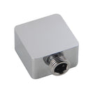 Water Inlet Shower Head Wall Elbow Square Brass Connector Connection Water Hose Inlet Chrome