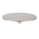 10 inch Round Brushed Nickel Twin Shower Set Top/Bottom Water Inlet with Brass Handheld Shower