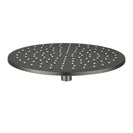 10 inch Round Gunmetal Grey Twin Shower Set Top/Bottom Water Inlet with Brass Handheld Shower