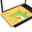 A3 Wooden Kids Art Frame Children Art Black Color Frame Changeable Front Opening Artwork Display - NZHomeware