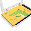 A3 Wooden Kids Art Frame Children Art White Color Frame Changeable Front Opening Artwork Display - NZHomeware
