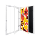 A3 Wooden Kids Art Frame Children Art White Color Frame Changeable Front Opening Artwork Display - NZHomeware