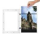 A3 Wooden Kids Art Frame Children Art White Color Frame Changeable Front Opening Artwork Display - NZHomeware