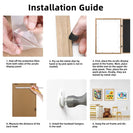 A3 Wooden Kids Art Frame Children Art Wood Color Frame Changeable Front Opening Artwork Display - NZHomeware