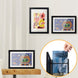 A4 Wooden Kids Art Frame Children Artwork Display Changeable Front Opening Table Stand Black - NZHomeware
