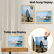 A4 Wooden Kids Art Frame Children Artwork Display Changeable Front Opening Table Stand Light Oak - NZHomeware