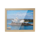 A4 Wooden Kids Art Frame Children Artwork Display Changeable Front Opening Table Stand Light Oak - NZHomeware