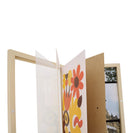 A4 Wooden Kids Art Frame Children Artwork Display Changeable Front Opening Table Stand Light Oak - NZHomeware