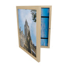 A4 Wooden Kids Art Frame Children Artwork Display Changeable Front Opening Table Stand Light Oak - NZHomeware