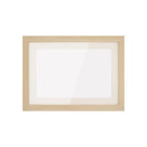 A4 Wooden Kids Art Frame Children Artwork Display Changeable Front Opening Table Stand Light Oak - NZHomeware