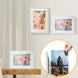 A4 Wooden Kids Art Frame Children Artwork Display Changeable Front Opening Table Stand White - NZHomeware