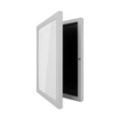 A4 Wooden Kids Art Frame Children Artwork Display Changeable Front Opening Table Stand White - NZHomeware