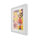 A4 Wooden Kids Art Frame Children Artwork Display Changeable Front Opening Table Stand White - NZHomeware