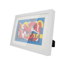 A4 Wooden Kids Art Frame Children Artwork Display Changeable Front Opening Table Stand White - NZHomeware