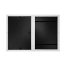 A4 Wooden Kids Art Frame Children Artwork Display Changeable Front Opening Table Stand White - NZHomeware