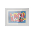 A4 Wooden Kids Art Frame Children Artwork Display Changeable Front Opening Table Stand White - NZHomeware