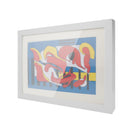 A4 Wooden Kids Art Frame Children Artwork Display Changeable Front Opening Table Stand White - NZHomeware
