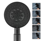 ABS Matt Black 5 Functions Round Handheld Shower Only - NZHomeware