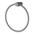 Diamora Luxury Knurled Hand Towel Holder Ring Gunmetal Grey Stainless Steel Bathroom - NZHomeware
