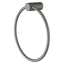 Diamora Luxury Knurled Hand Towel Holder Ring Gunmetal Grey Stainless Steel Bathroom - NZHomeware
