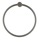 Diamora Luxury Knurled Hand Towel Holder Ring Gunmetal Grey Stainless Steel Bathroom - NZHomeware