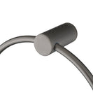 Diamora Luxury Knurled Hand Towel Holder Ring Gunmetal Grey Stainless Steel Bathroom - NZHomeware