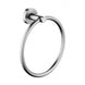 Euro Pin Lever Round Brushed Nickel Hand Towel Ring Wall Mounted - NZHomeware