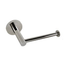 Euro Pin Lever Stainless Steel Round Brushed Nickel Toilet Paper Roll Holder Wall Mounted - NZHomeware
