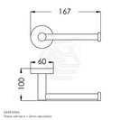 Euro Pin Lever Stainless Steel Round Brushed Nickel Toilet Paper Roll Holder Wall Mounted - NZHomeware