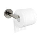 Euro Pin Lever Stainless Steel Round Brushed Nickel Toilet Paper Roll Holder Wall Mounted - NZHomeware