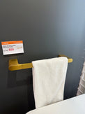 300mm Brushed Yellow Gold Towel Holder | 304 Stainless Steel Wall Mounted Towel Rail NZ - NZHomeware
