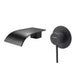 Aquatica All Pressures Circo Shower With Waterfall Wall Spout Matte BlackSet - NZHomeware