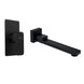 Aquatica All Pressures Mia2 40mm Shower Mixer With Square Swivel Bath Spout Matte Black Set - NZHomeware