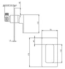Aquatica All Pressures Mia2 40mm Shower Mixer With Waterfall Wall Spout Matte BlackSet - NZHomeware